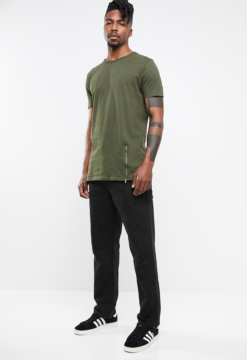 Brave Soul - Falcon crew neck tee - khaki