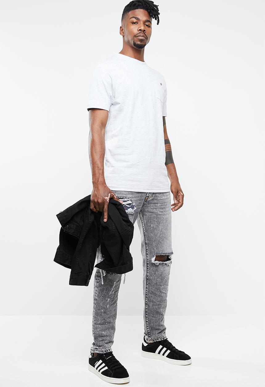 Brave Soul - Jeremy crew neck tee - grey