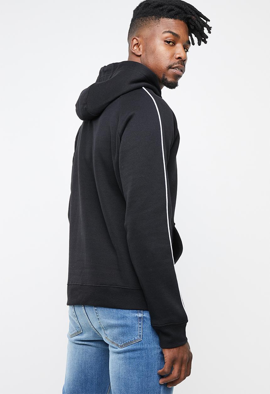 Brave Soul - Stigma hoodie - black & white 