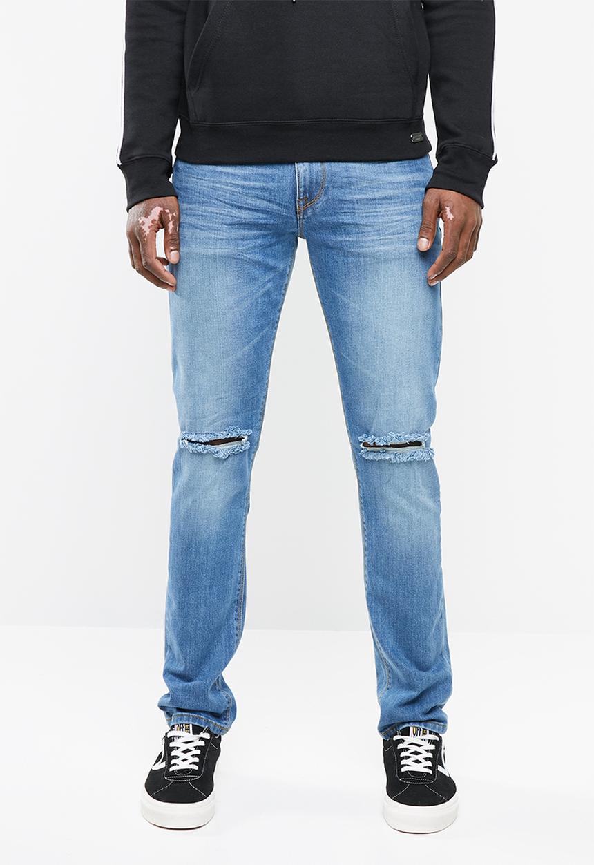 Superbalist - Slim knee slice jeans - blue