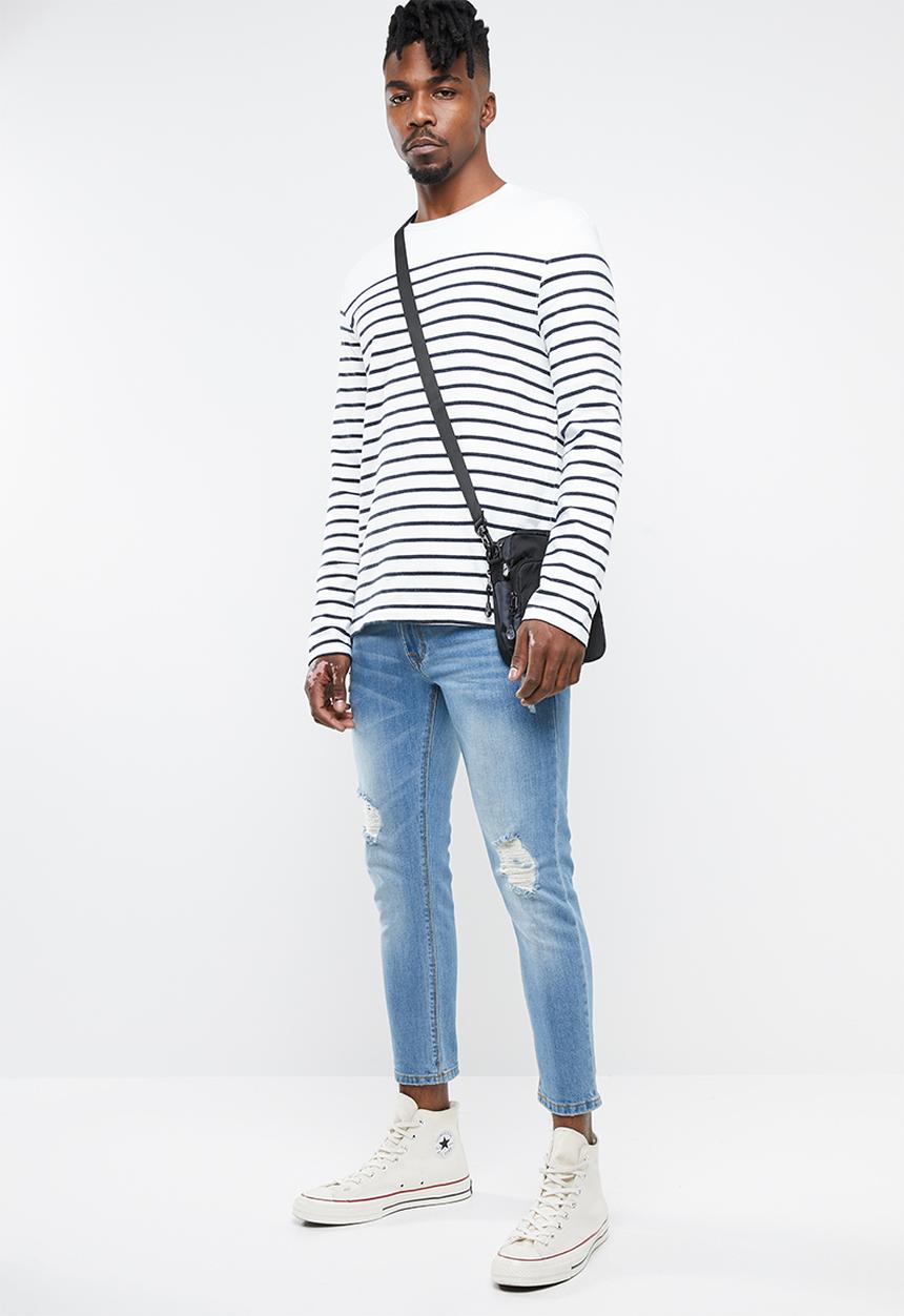 Superbalist - Cropped skinny jeans - blue