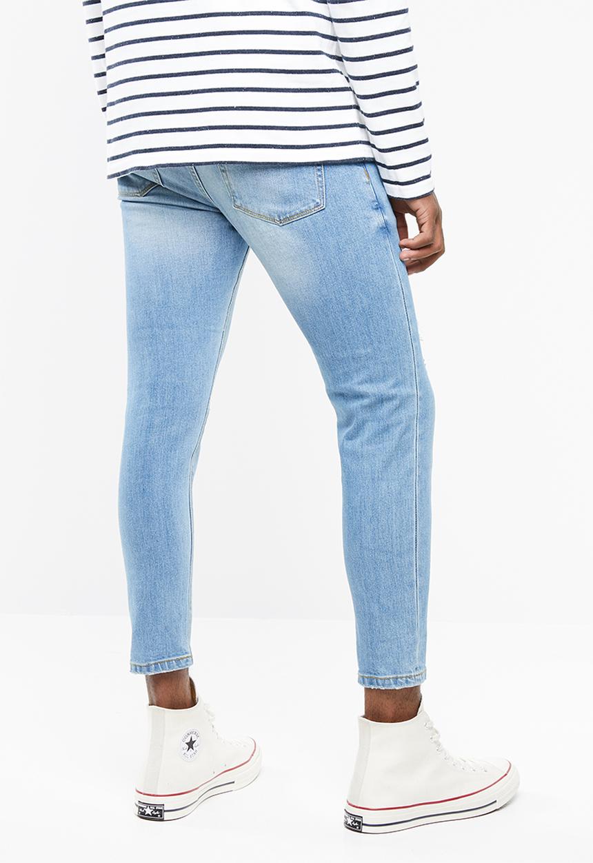 Superbalist - Cropped skinny jeans - blue