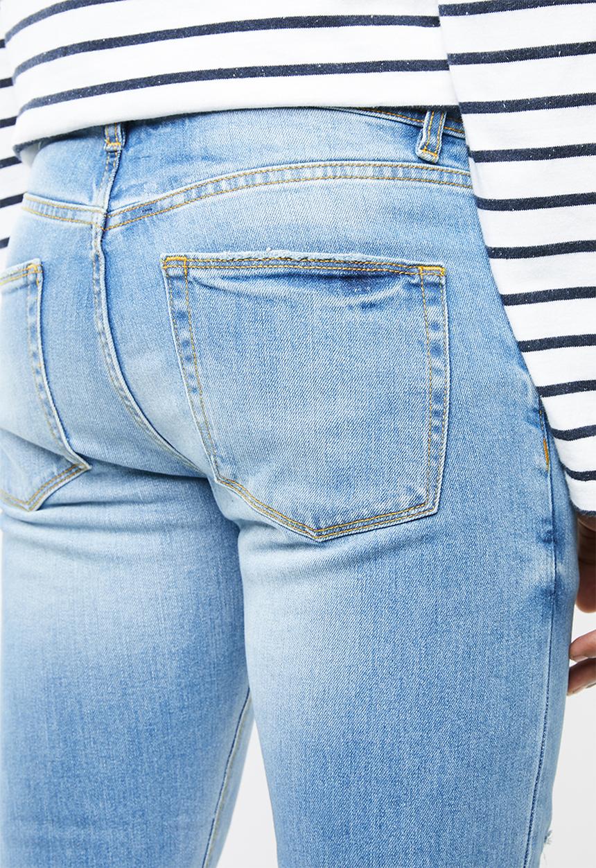 Superbalist - Cropped skinny jeans - blue