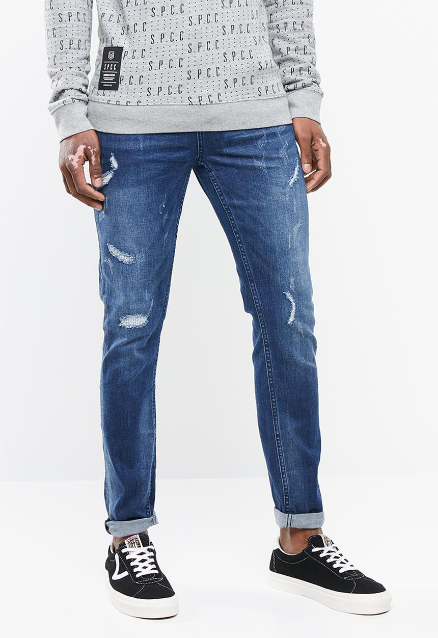 S.P.C.C - The shadow stitch skinny fit jeans - blue 