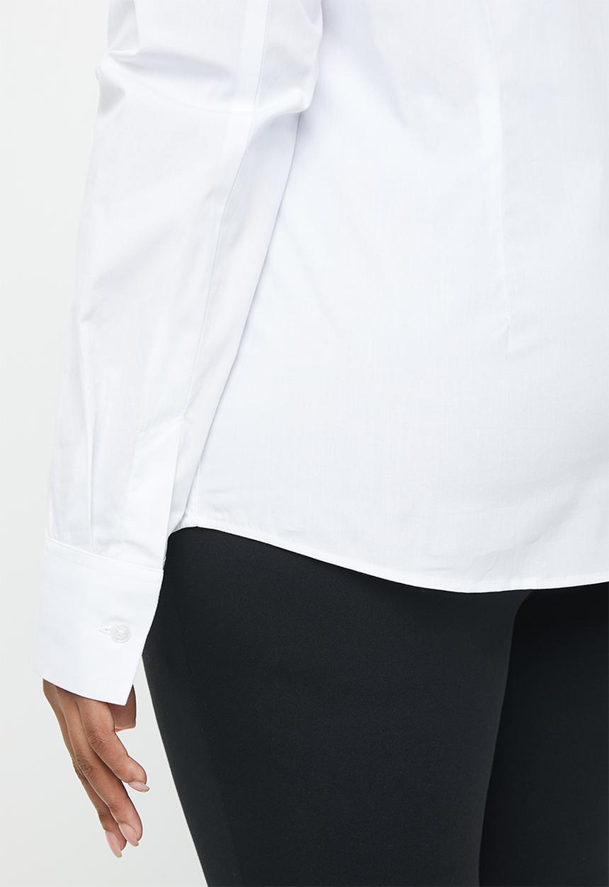 POLO - Plus size amber shirt - white