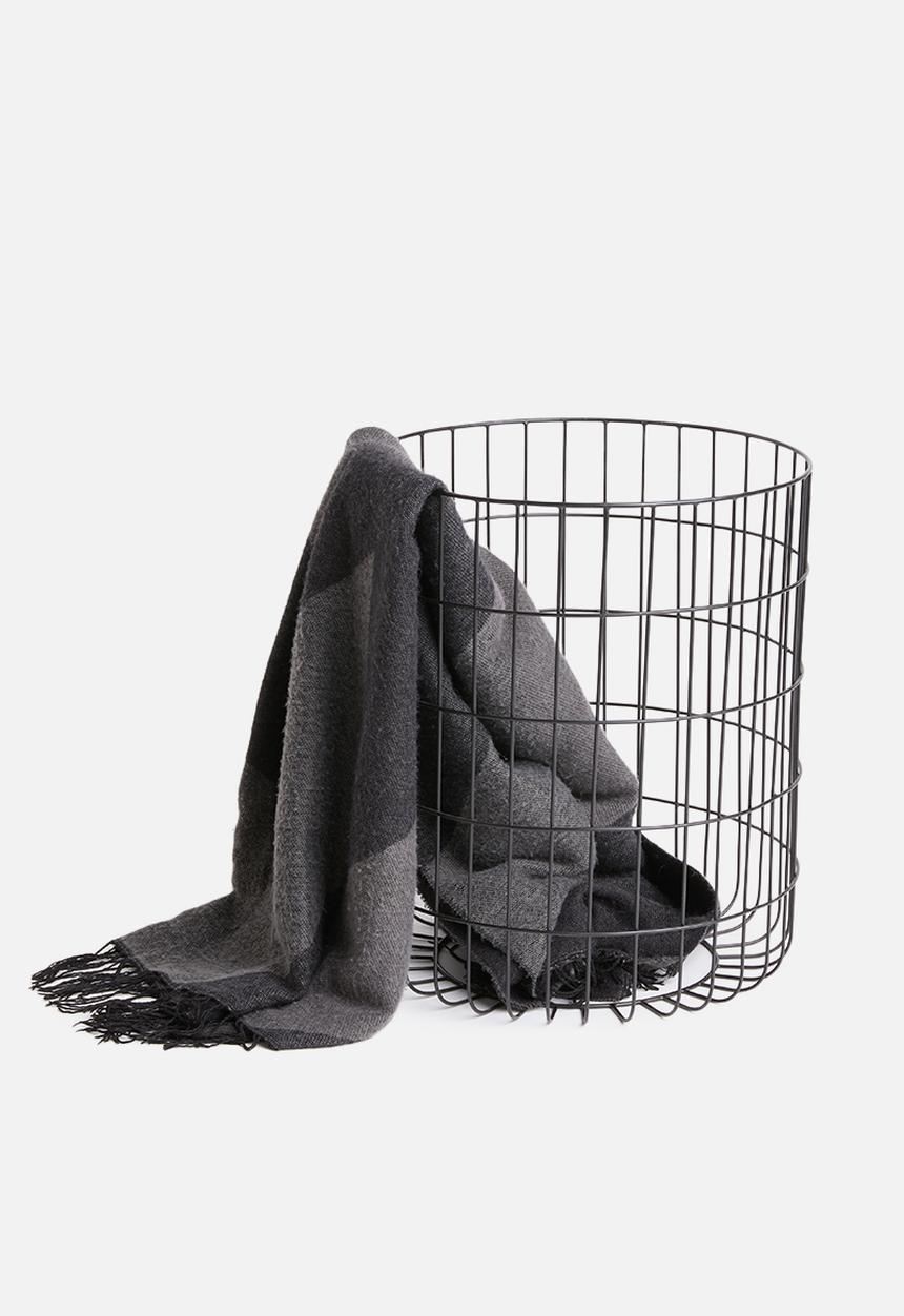Sixth Floor - Heron basket side table - grey 