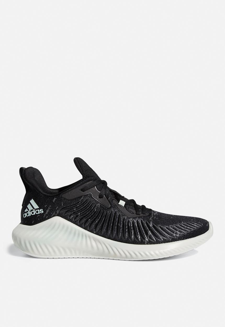 adidas Performance - Alphabounce+ Run Parley M - core black/linen green/ftwr white