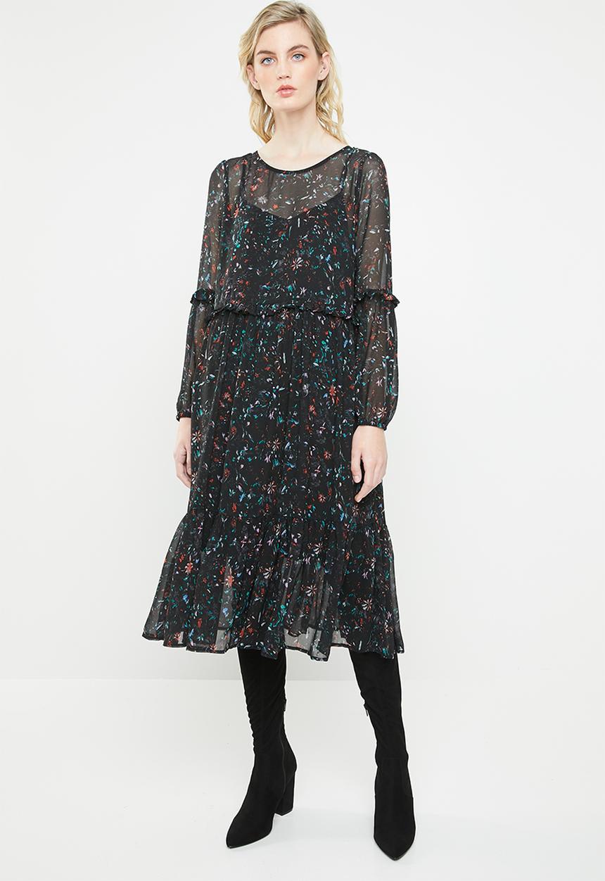 ONLY - Ziva Caroline dress - black