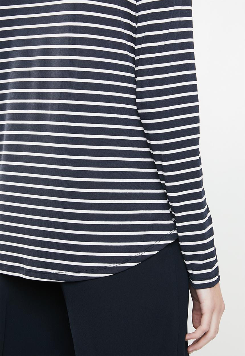 Jacqueline de Yong - Nola stripe top - navy & white