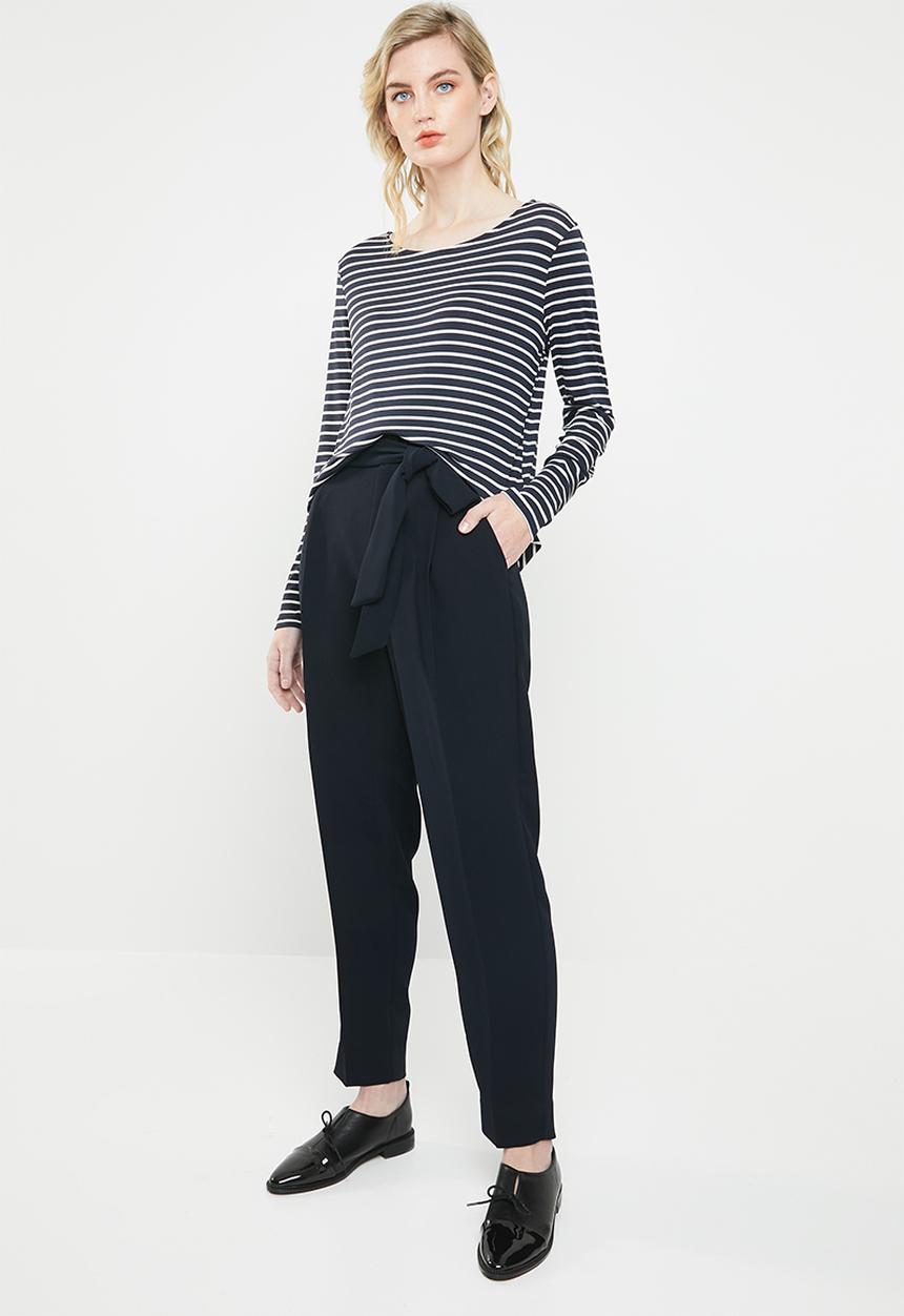 Jacqueline de Yong - Nola stripe top - navy & white