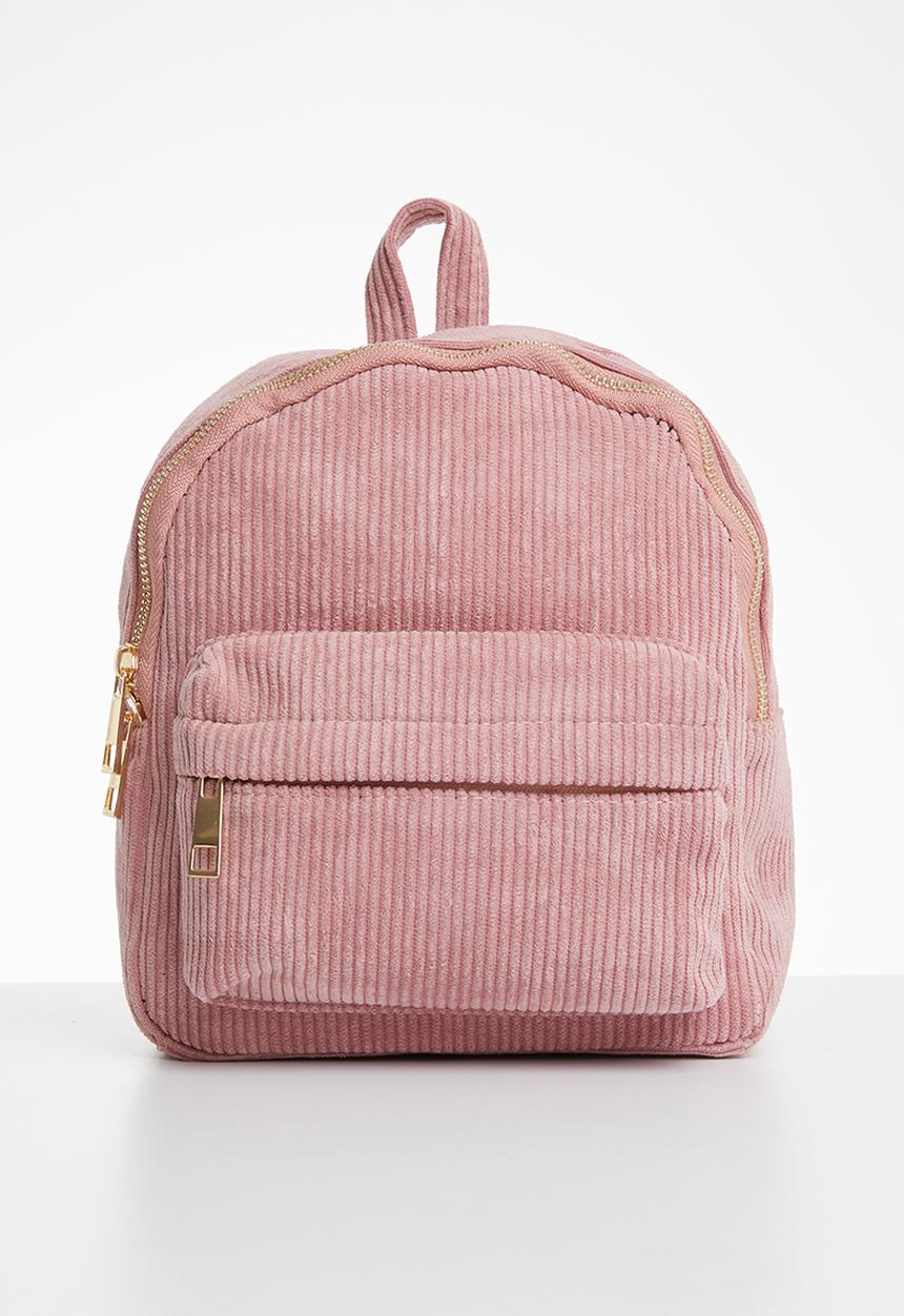 Pop Candy - Corduroy backpack - pink