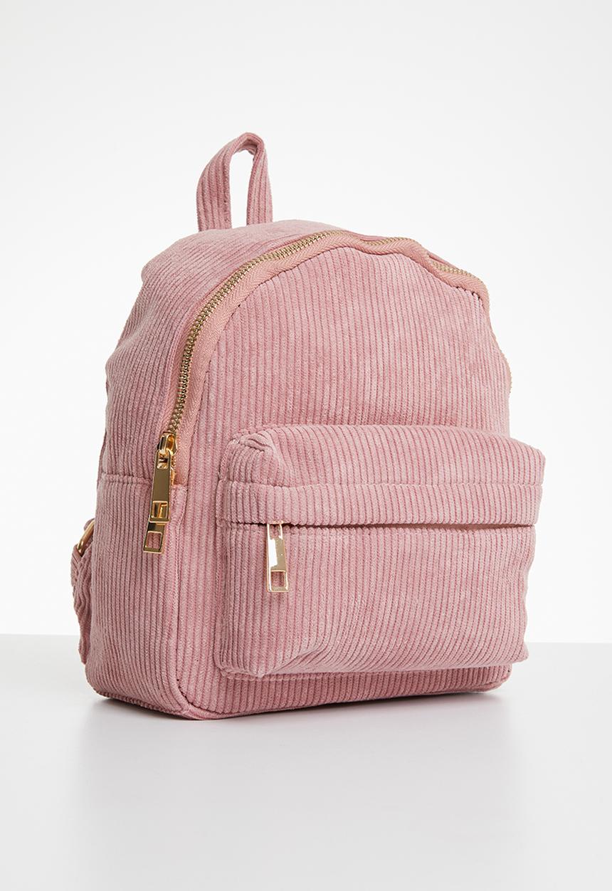 Pop Candy - Corduroy backpack - pink