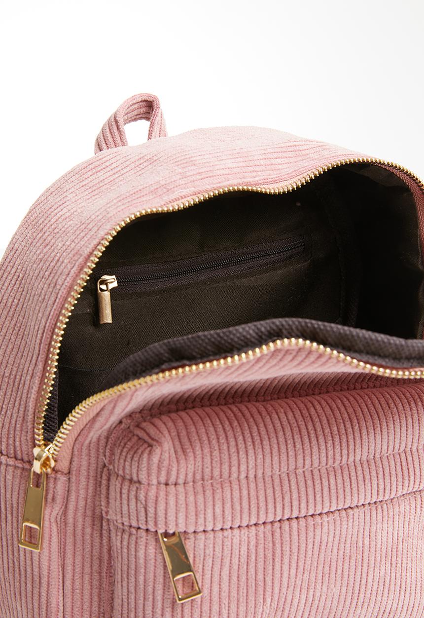 Pop Candy - Corduroy backpack - pink