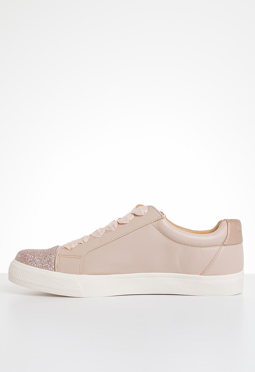 ONLY - Skye glitter toe cap sneaker - pink