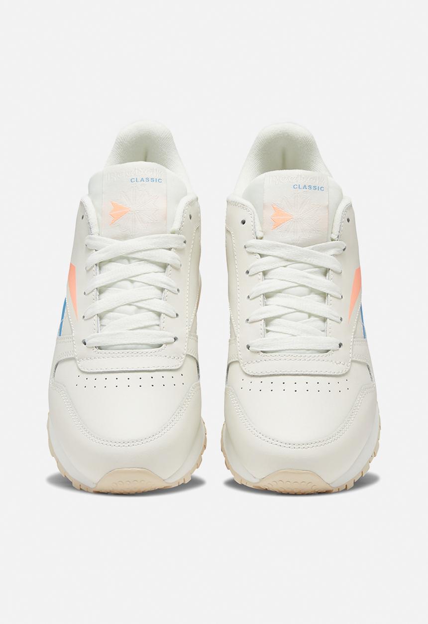 Reebok Classic - Cl Lthr - chalk/cyan/sunglow/bone