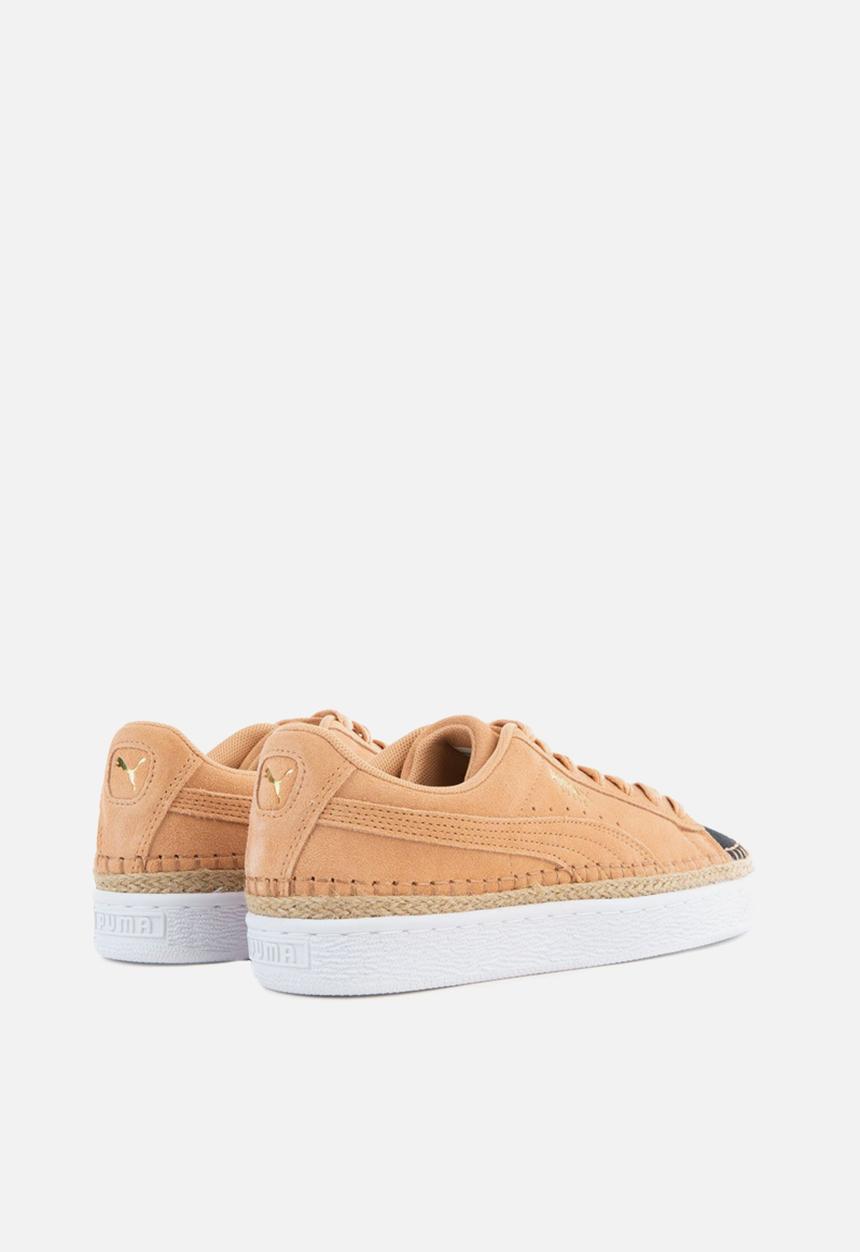 PUMA - Suede Sneakerdrille - toast-Puma black