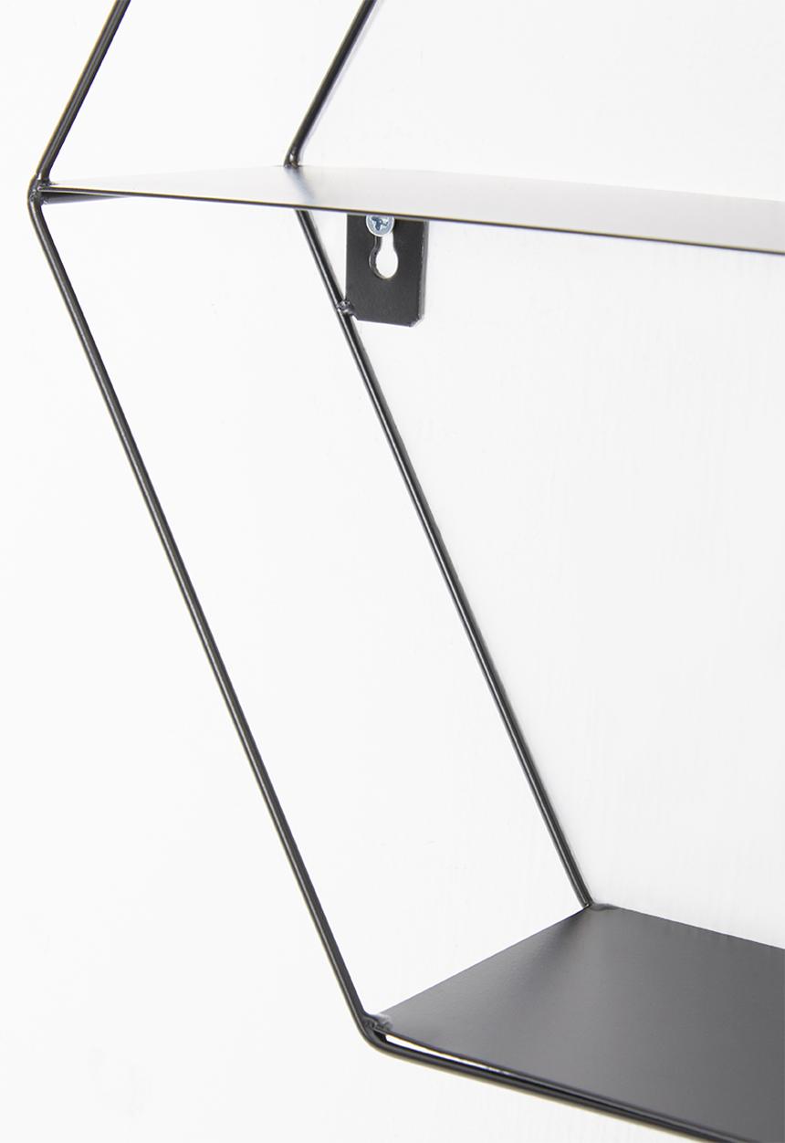 Sixth Floor - Hexagon shelf - black
