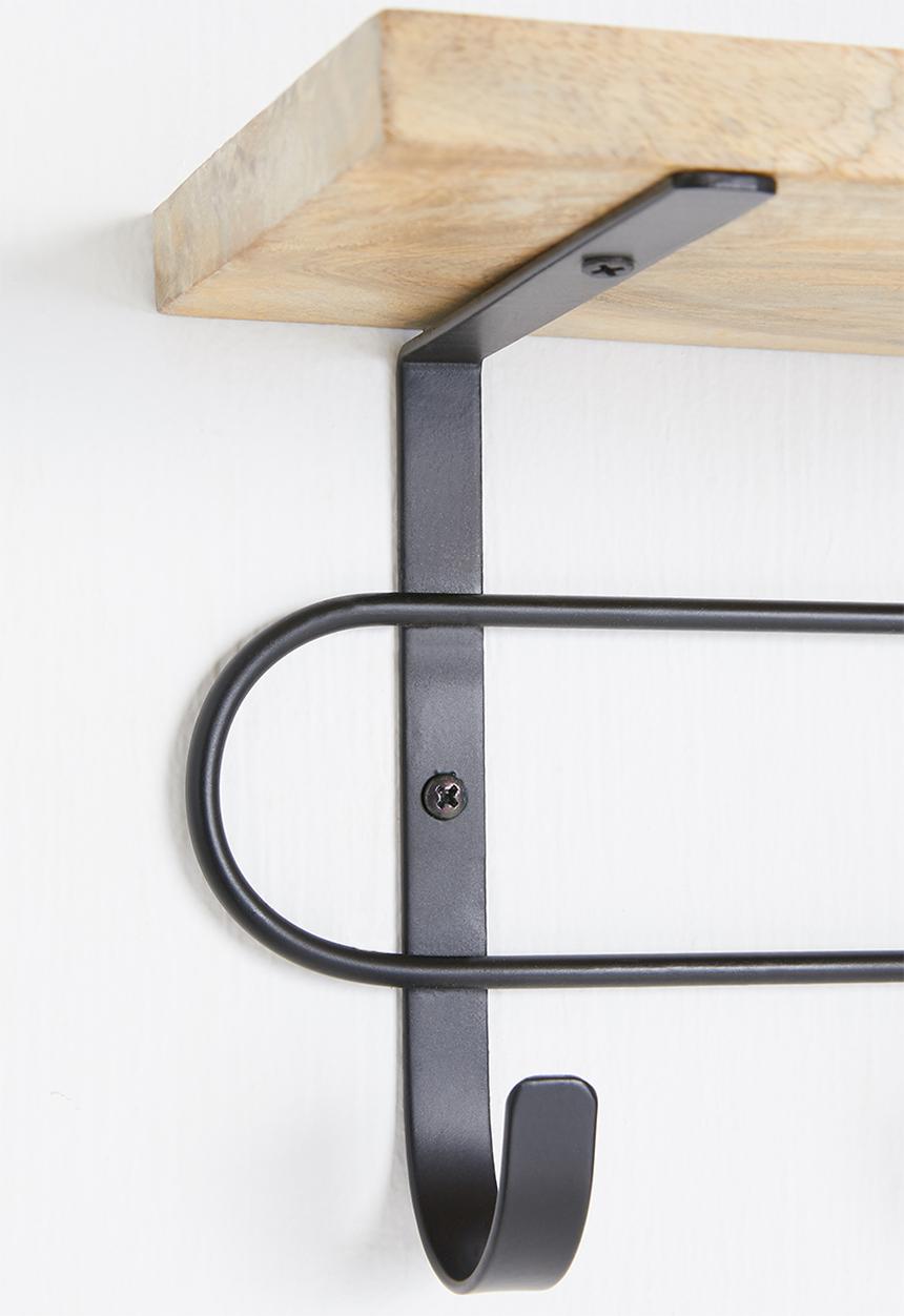 Sixth Floor - Aiden wall hook - black/wood