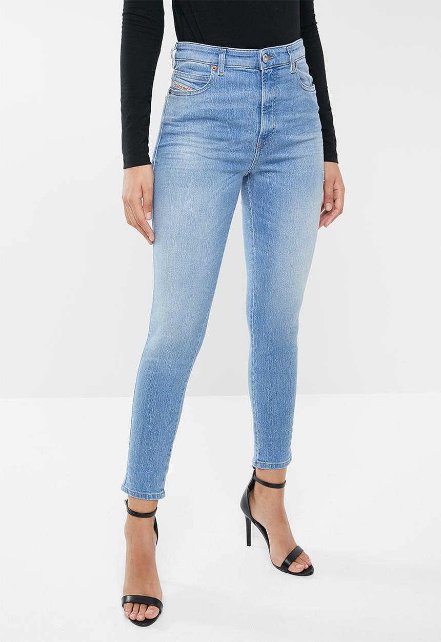 Diesel  - Babhila high cropped jean - blue