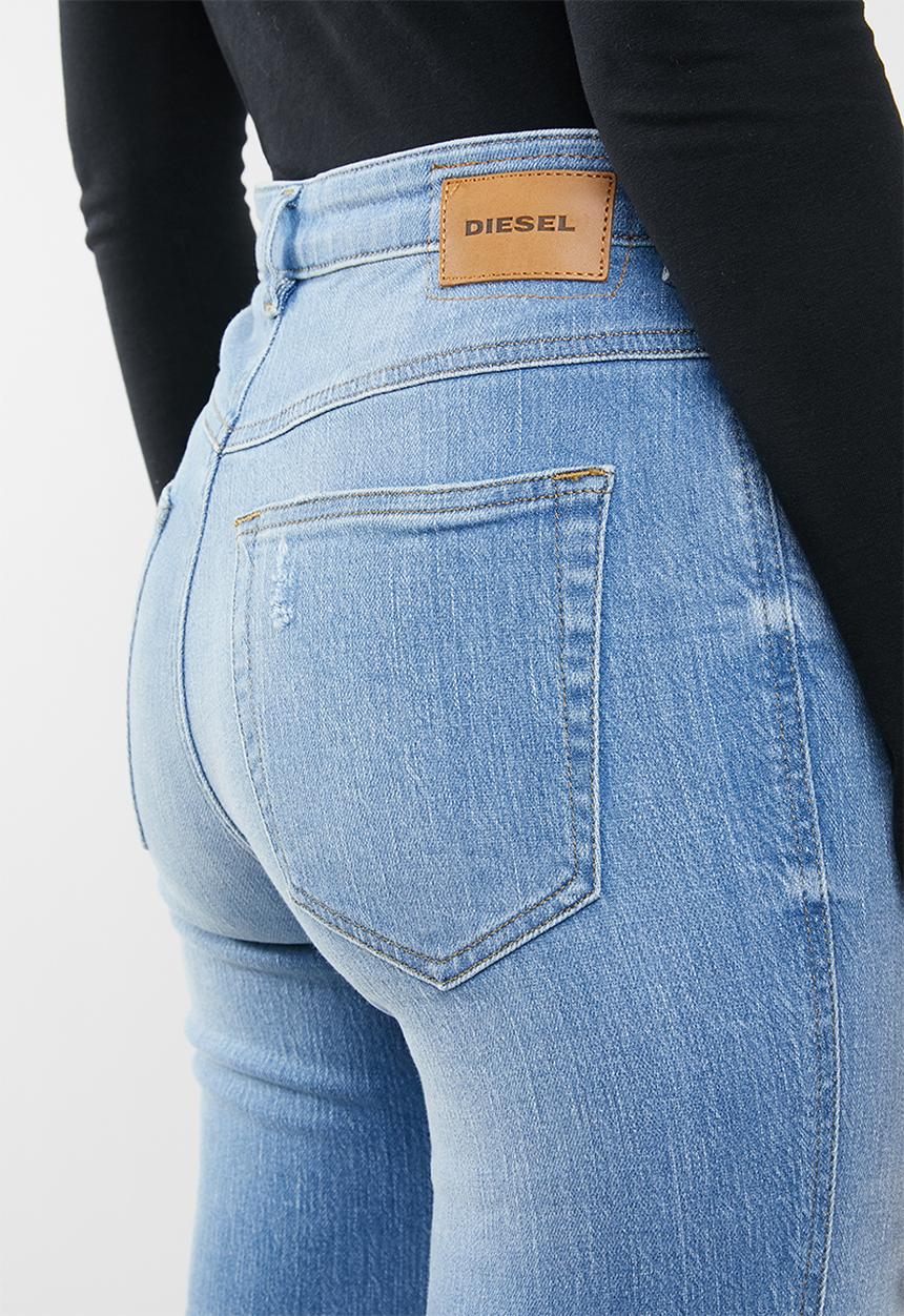 Diesel  - Babhila high cropped jean - blue