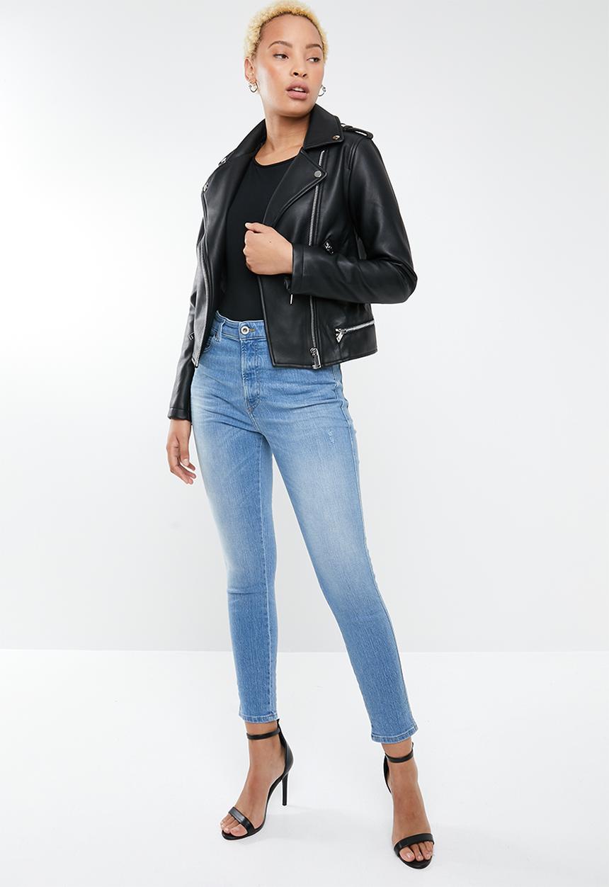 Diesel  - Babhila high cropped jean - blue