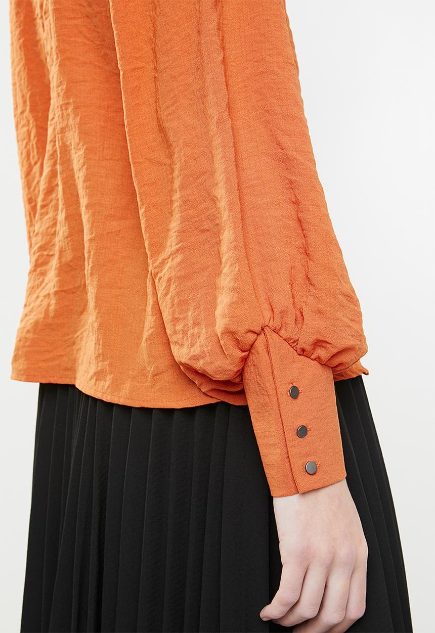 Vero Moda - Gullan balloon sleeve blouse - rust