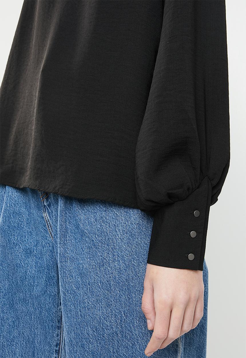 Vero Moda - Gullan balloon sleeve blouse - black