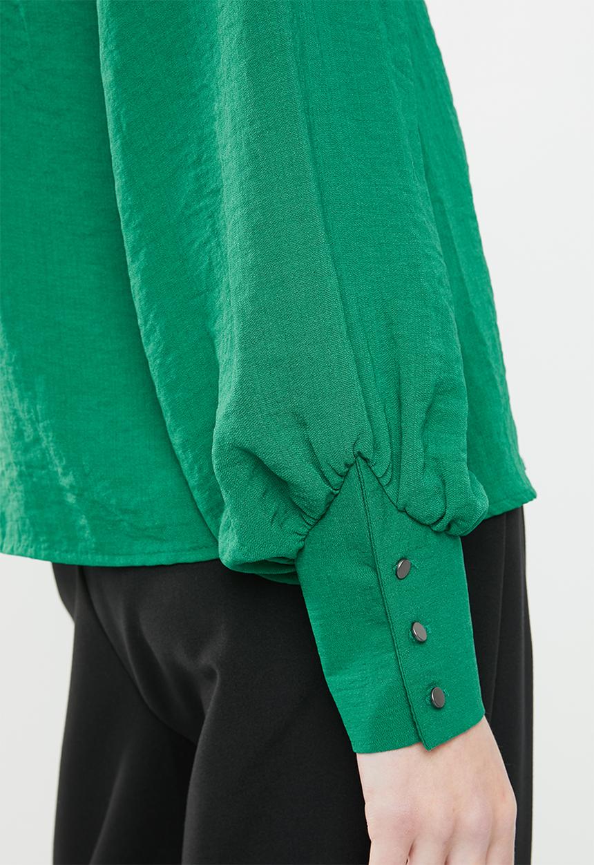 Vero Moda - Gullan balloon sleeve blouse - green