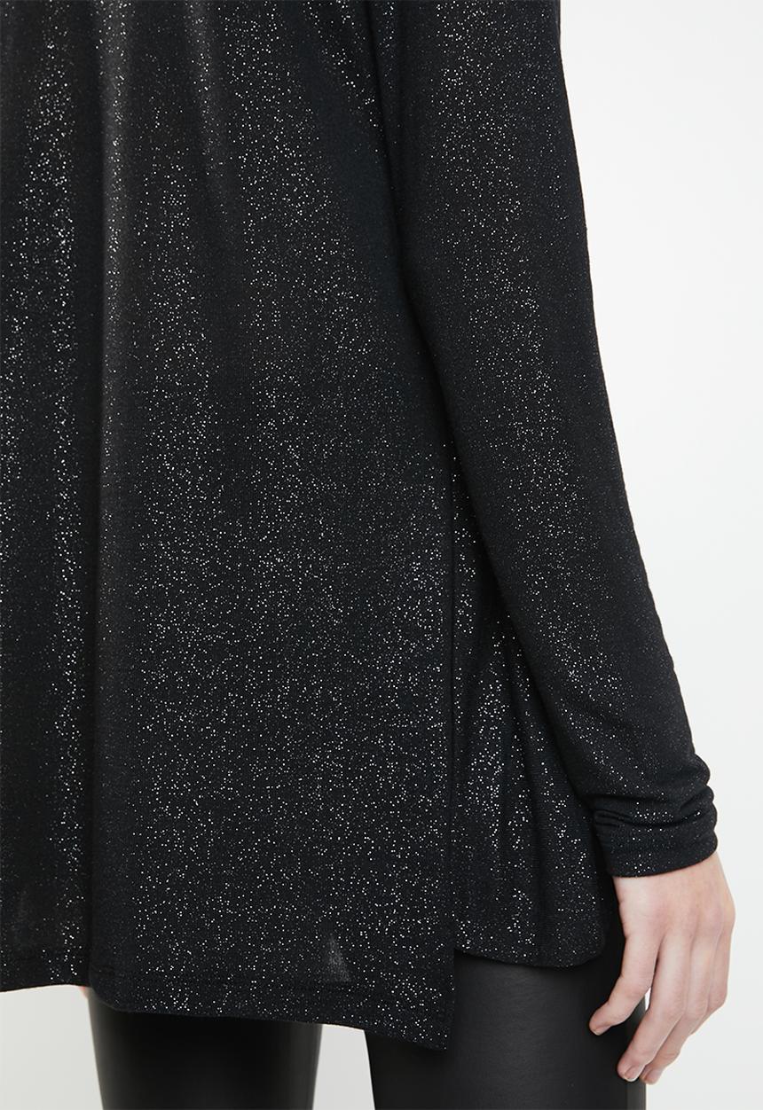 Vero Moda - Mandy wrapover top - black