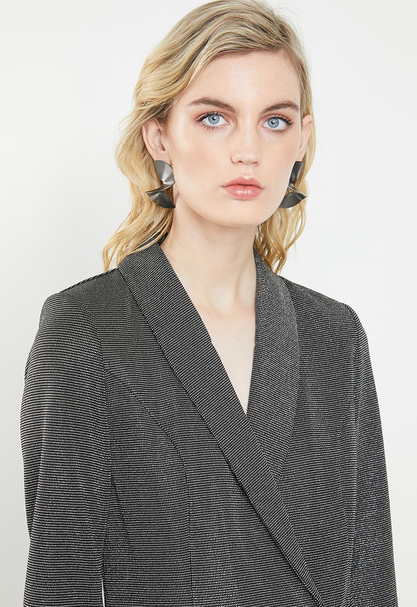 Vero Moda - Glitter blazer long sleeve dress - black & silver