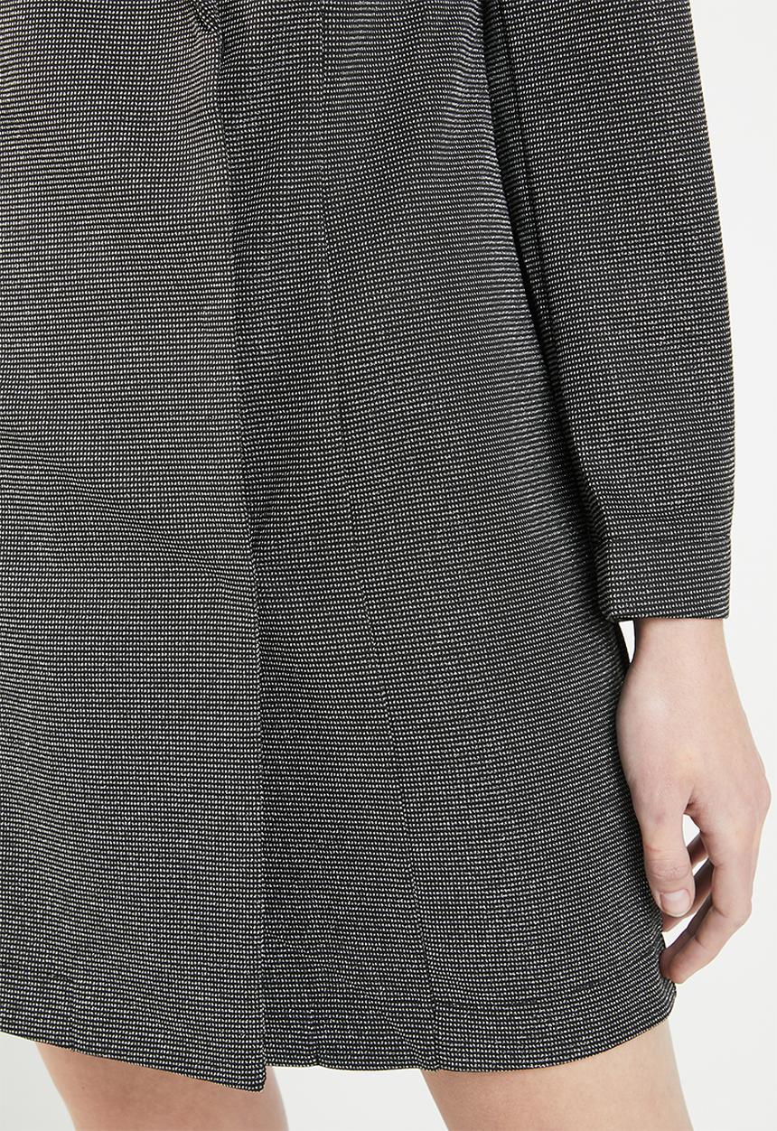 Vero Moda - Glitter blazer long sleeve dress - black & silver