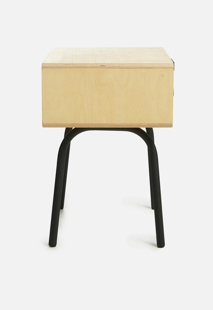 Emerging Creatives - Micasa bedside table - natural & black