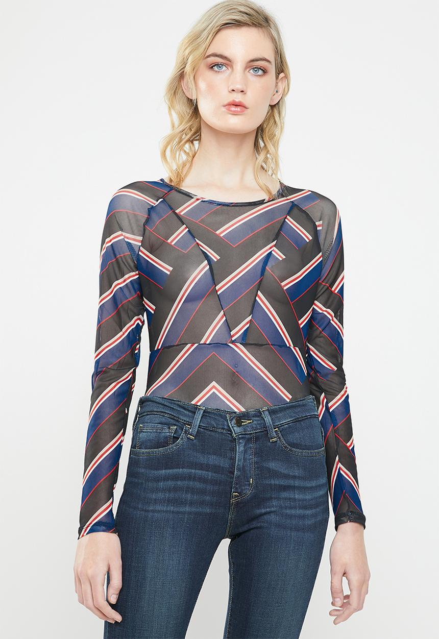 ONLY - Ranja mesh bodysuit - multi