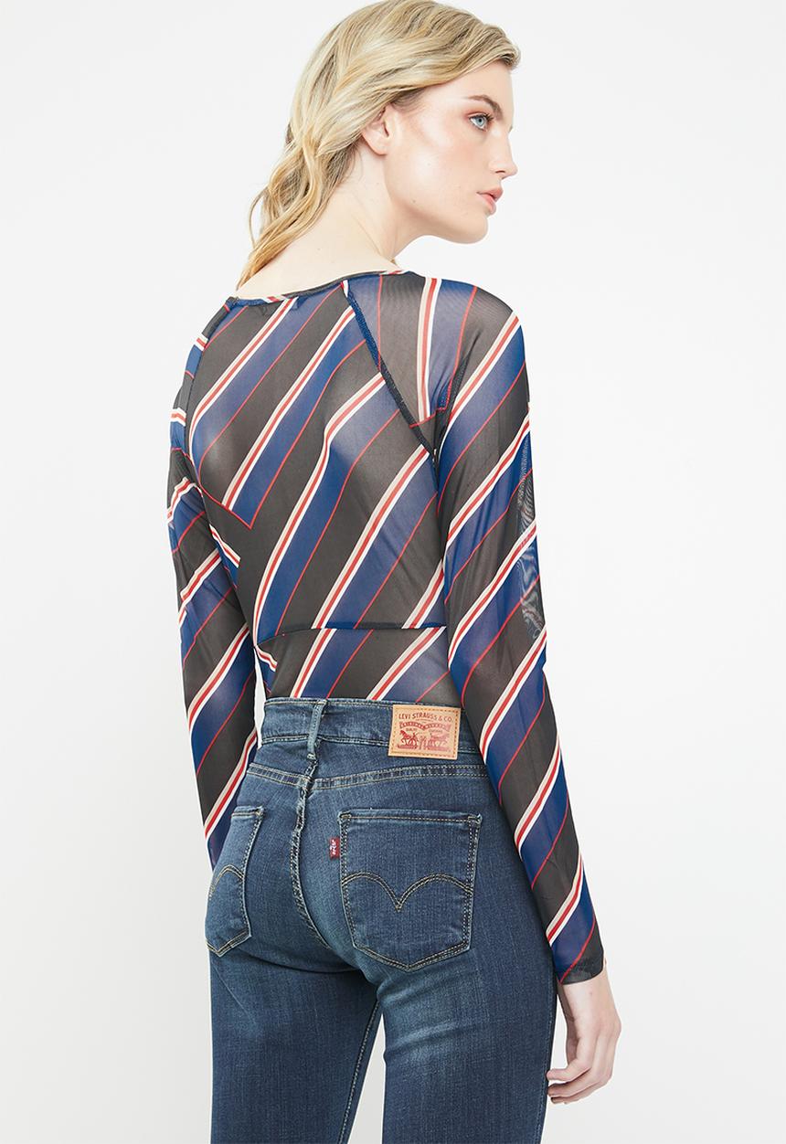 ONLY - Ranja mesh bodysuit - multi