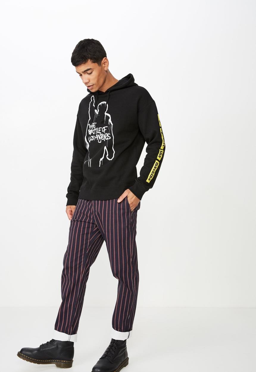 Cotton On - Collab drop shoulder pullover - black