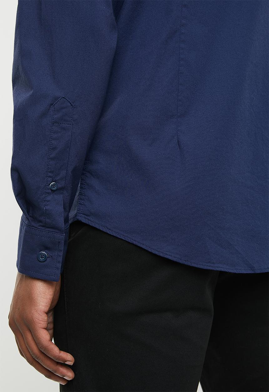 GUESS - Core woven long sleeve shirt - navy
