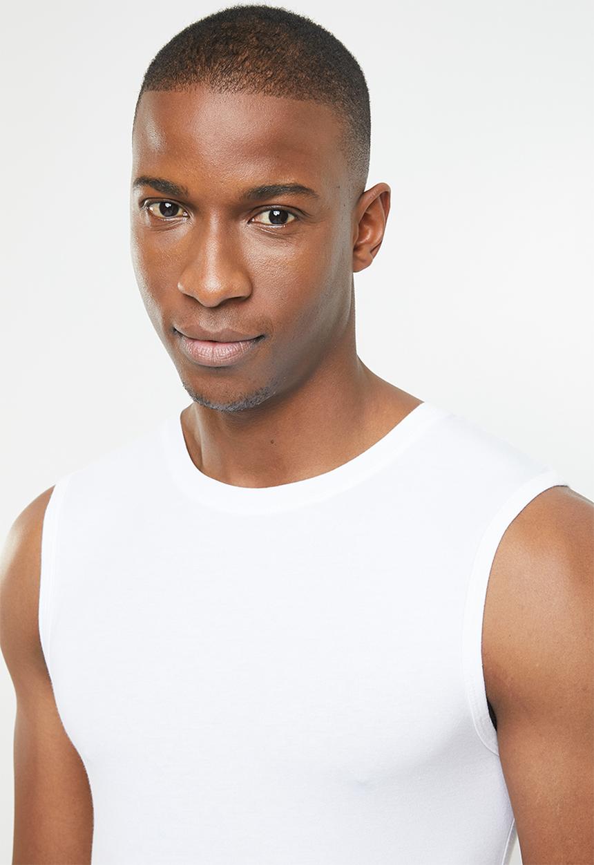 STYLE REPUBLIC - Plain sleep vest - white