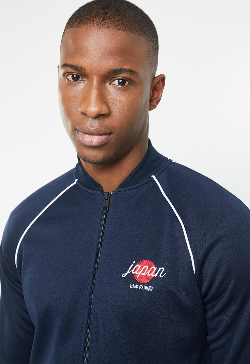 Only & Sons - William embroidery bomber jacket - blues