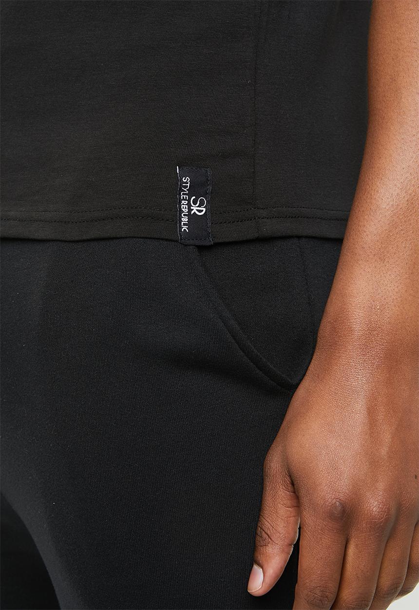 STYLE REPUBLIC - Plain sleep T-shirt - black