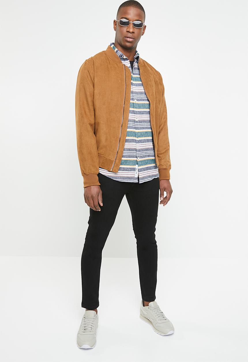 Only & Sons - Caiden long sleeve stripe shirt - multi