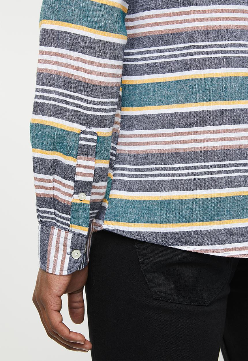 Only & Sons - Caiden long sleeve stripe shirt - multi