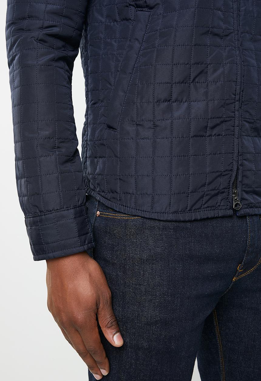 Jack & Jones - Jay quilted overshirt jacket - navy