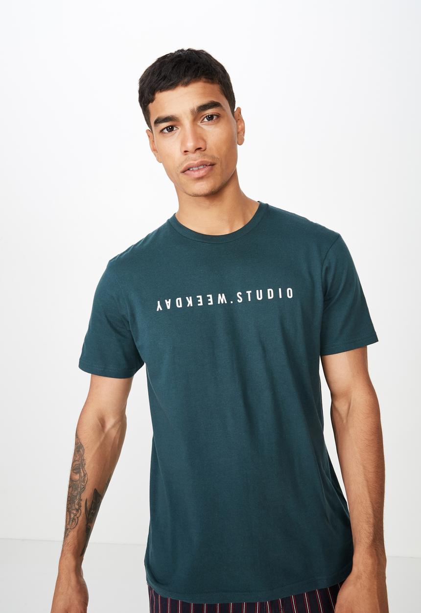 Cotton On - Tbar urban tee - green 