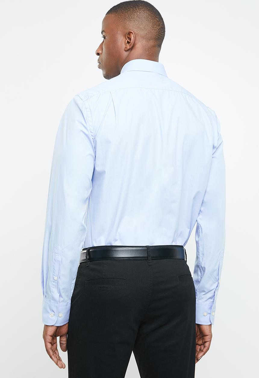 POLO - Custom fit work shirt - blue