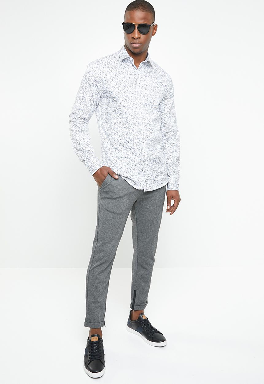 Selected Homme - Alex tapered fit trousers - grey