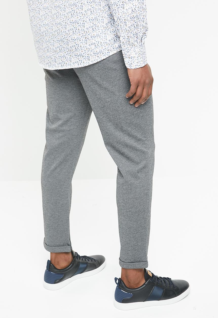 Selected Homme - Alex tapered fit trousers - grey