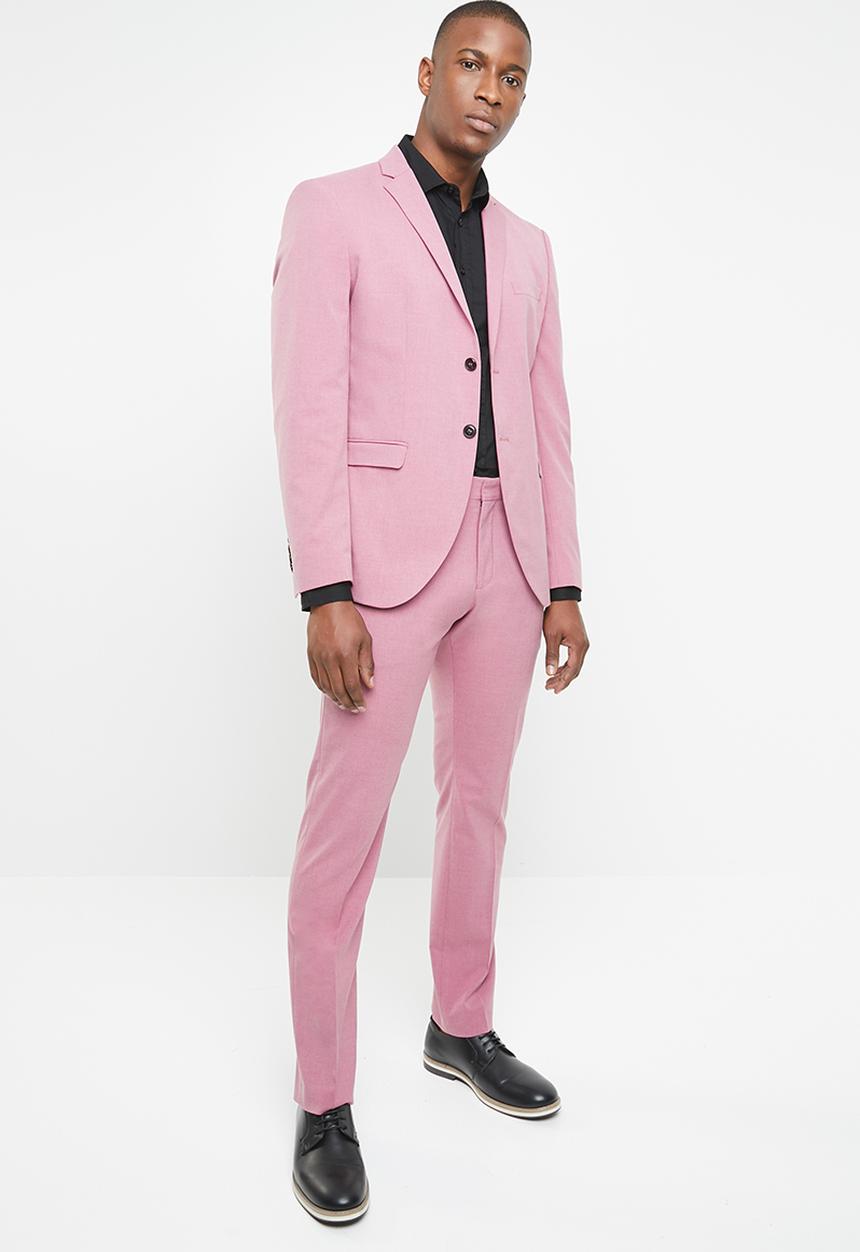 Selected Homme - Logan slim fit trousers - pink
