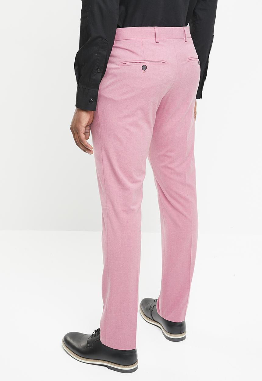 Selected Homme - Logan slim fit trousers - pink