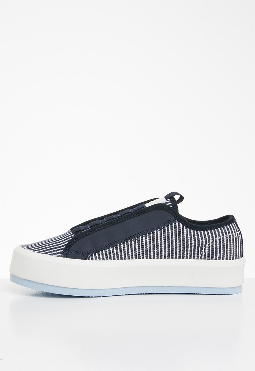 G-STAR - Strett lace up - dark saru blue & milk