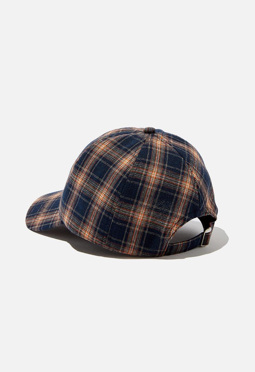 Cotton On - Kaia check cap - navy 